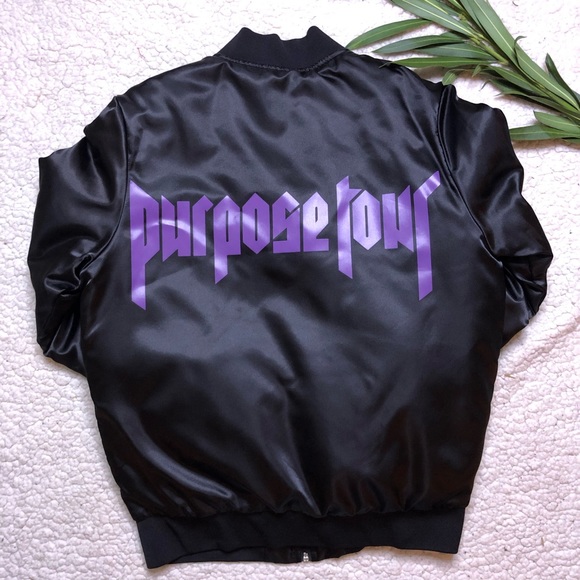 JUSTIN BIEBER PURPOSE TOUR “STAFF” BOMBER JACKET - Picture 1 of 7